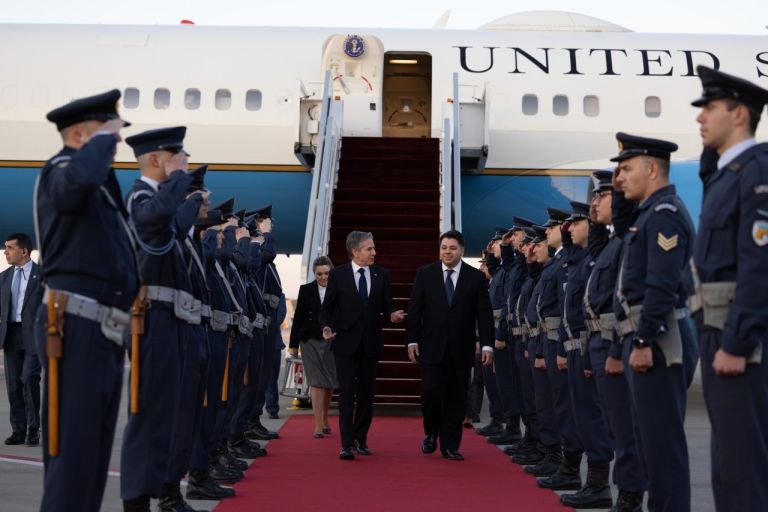 US Secretary of State Blinken arrives in Athens