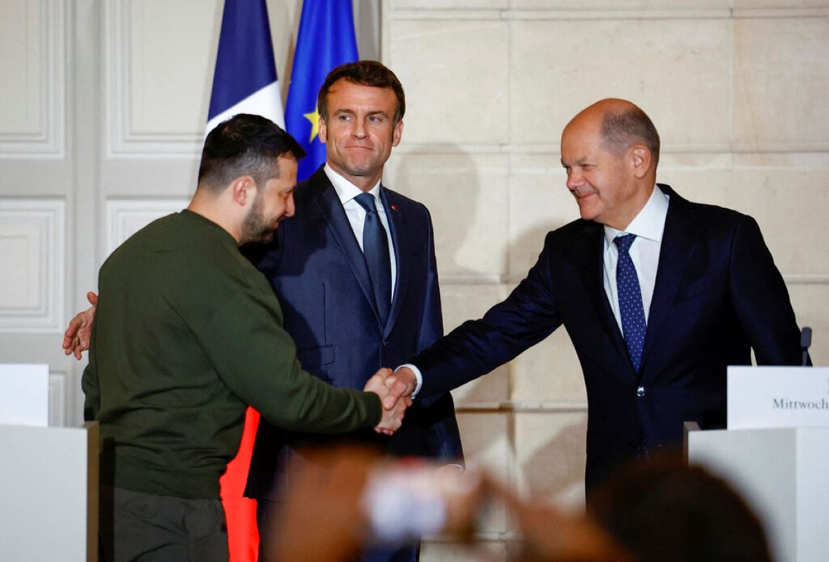 Μακρόν, Ζελένσκι, Σολτς στην πρώτη ημέρα της Διάσκεψης