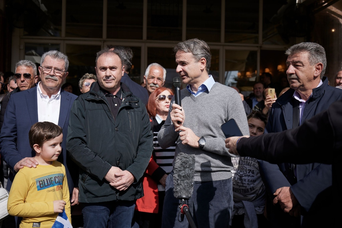 Μητσοτάκης: Βέβαιος για νίκη της ΝΔ στις εκλογές από τα Γρεβενά [vid]