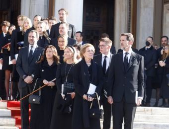 Memorial service for ex-king Constantine II held at Athens Metropolitan Cathedral on Saturday
