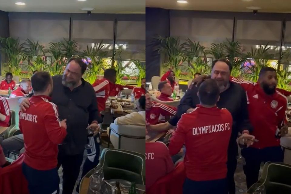 Οι παίκτες του Ολυμπιακού πήγαν για φαγητό στο νέο μαγαζί “Καλά Καθούμενα” μετά τη νίκη με την ΑΕΚ