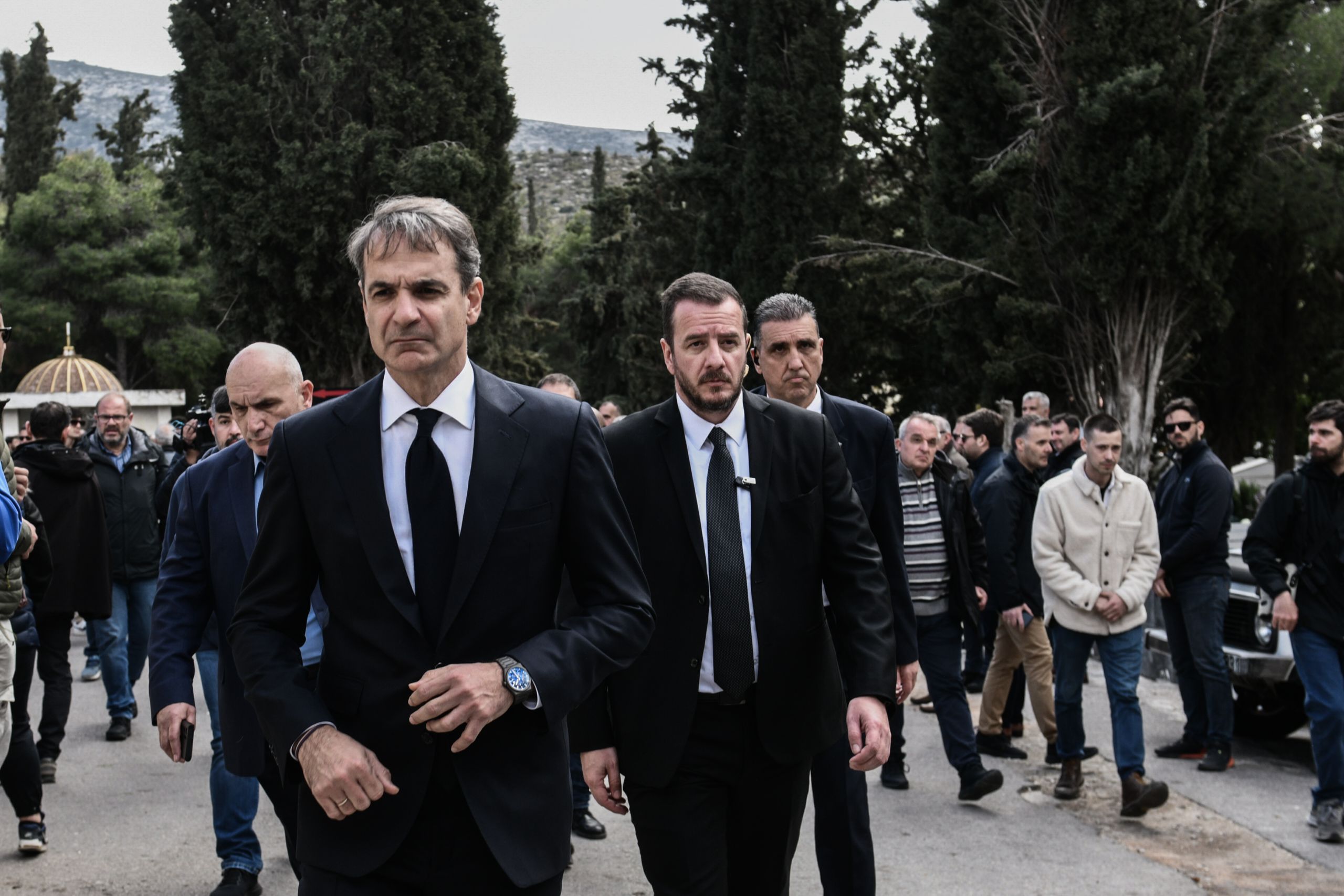 Τέμπη: Στην κηδεία του μηχανοδηγού Σπύρου Βούλγαρη βρέθηκε ο πρωθυπουργός