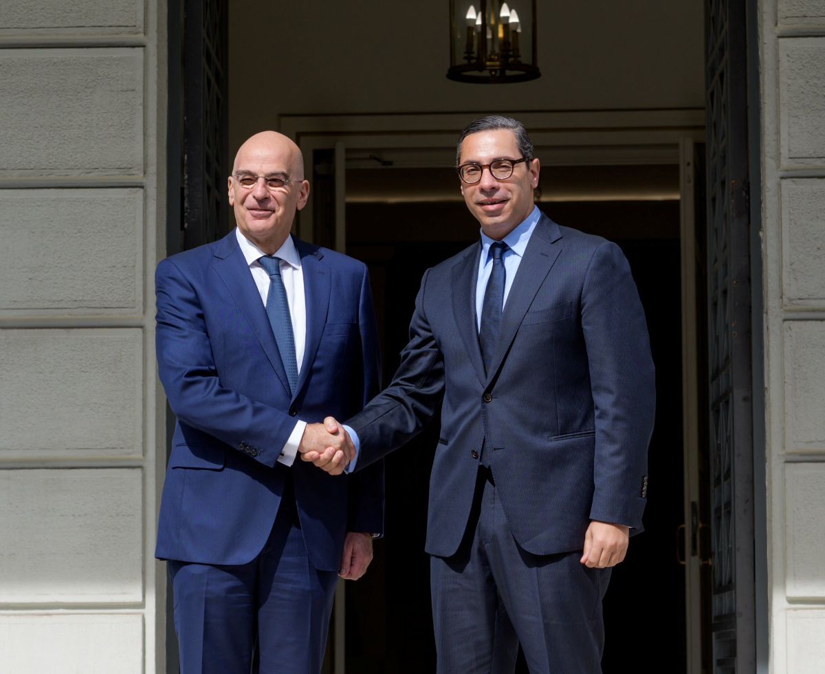 Συνάντηση του Νίκου Δένδια, με τον υπουργό Εξωτερικών της Κυπριακής Δημοκρατίας Κωνσταντίνο Κόμπο