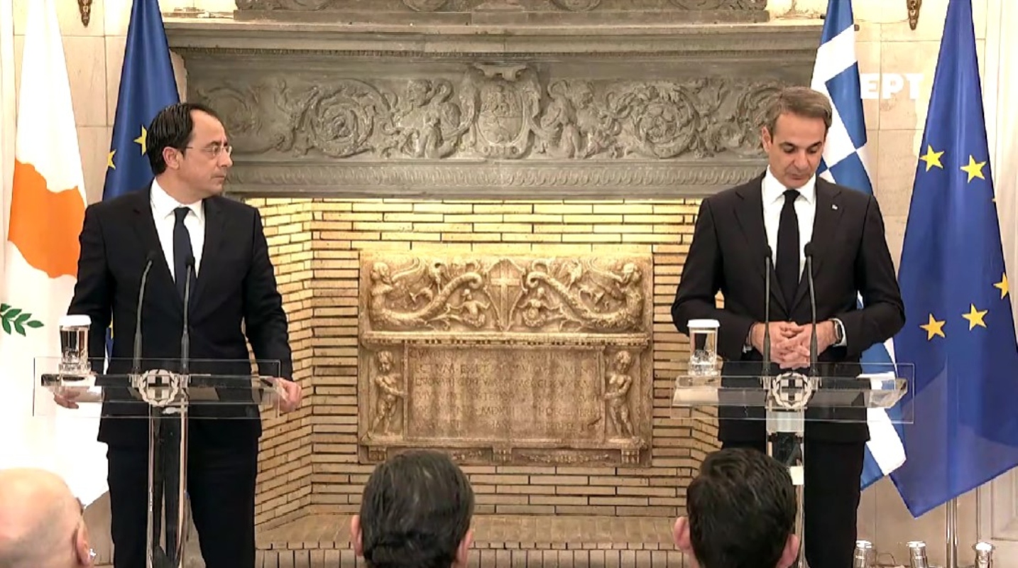 Συνάντηση Μητσοτάκη – Χριστοδουλίδη: Live η κοινή συνέντευξη Τύπου