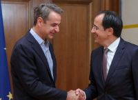 PM Mitsotakis meeting visiting Cyprus President Christodoulides