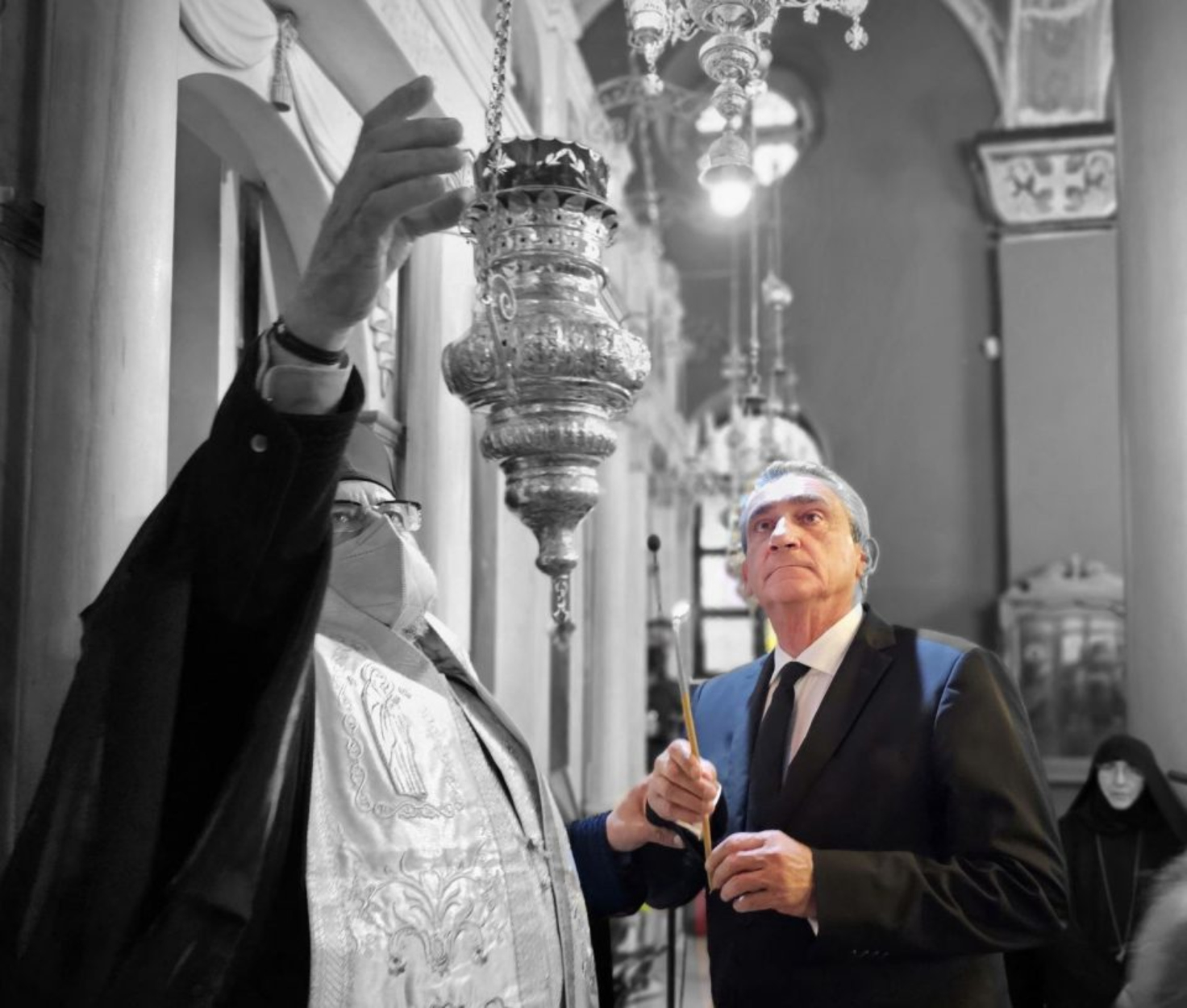 Ο Γιώργος Χατζημάρκος στα Θυρανοίξια του ΙΝ Αγίας Παρασκευής στην Κω