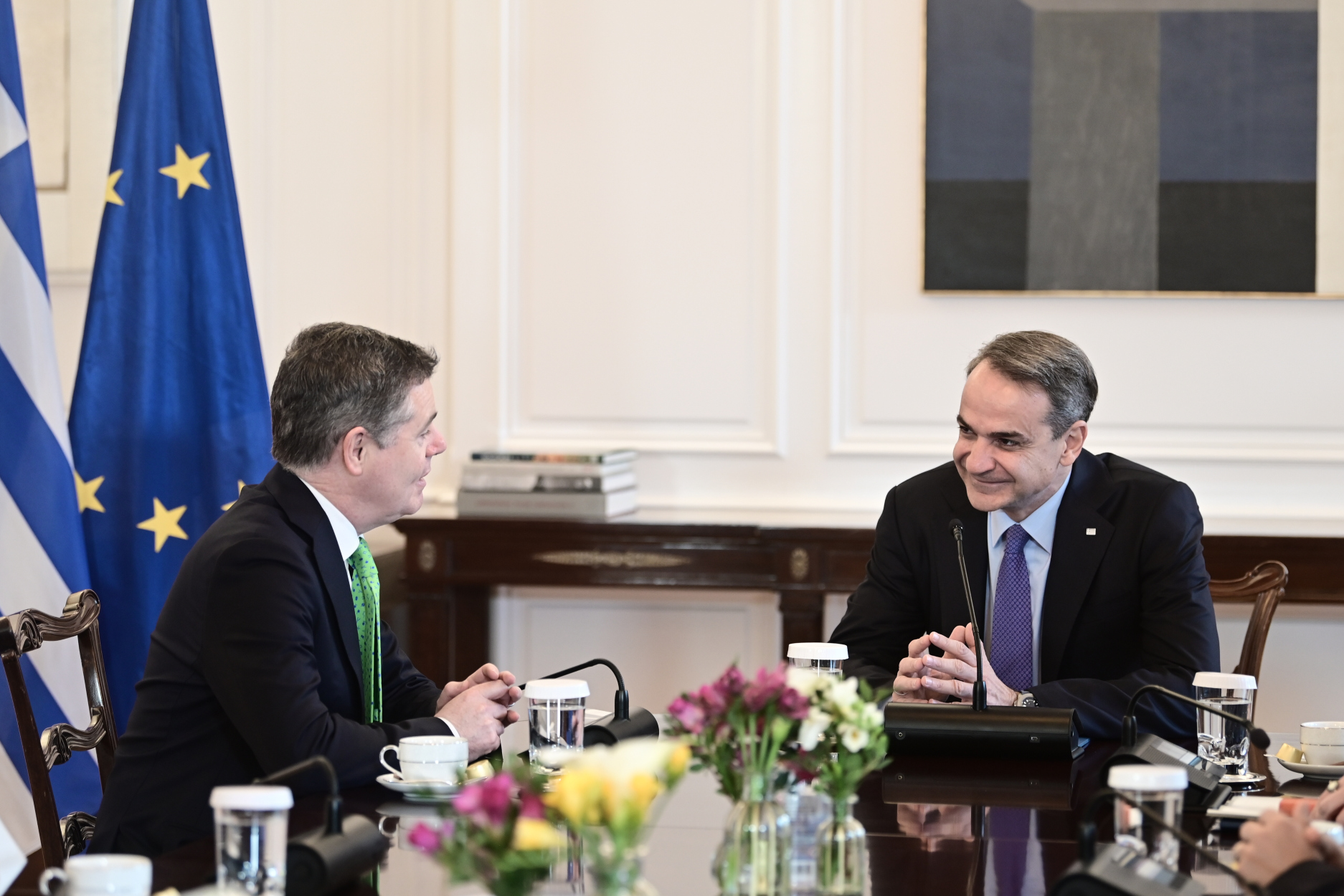 Μητσοτάκης σε Ντόναχιου: Στόχος μας ένα νέο πλαίσιο οικονομικής διακυβέρνησης στην ΕΕ