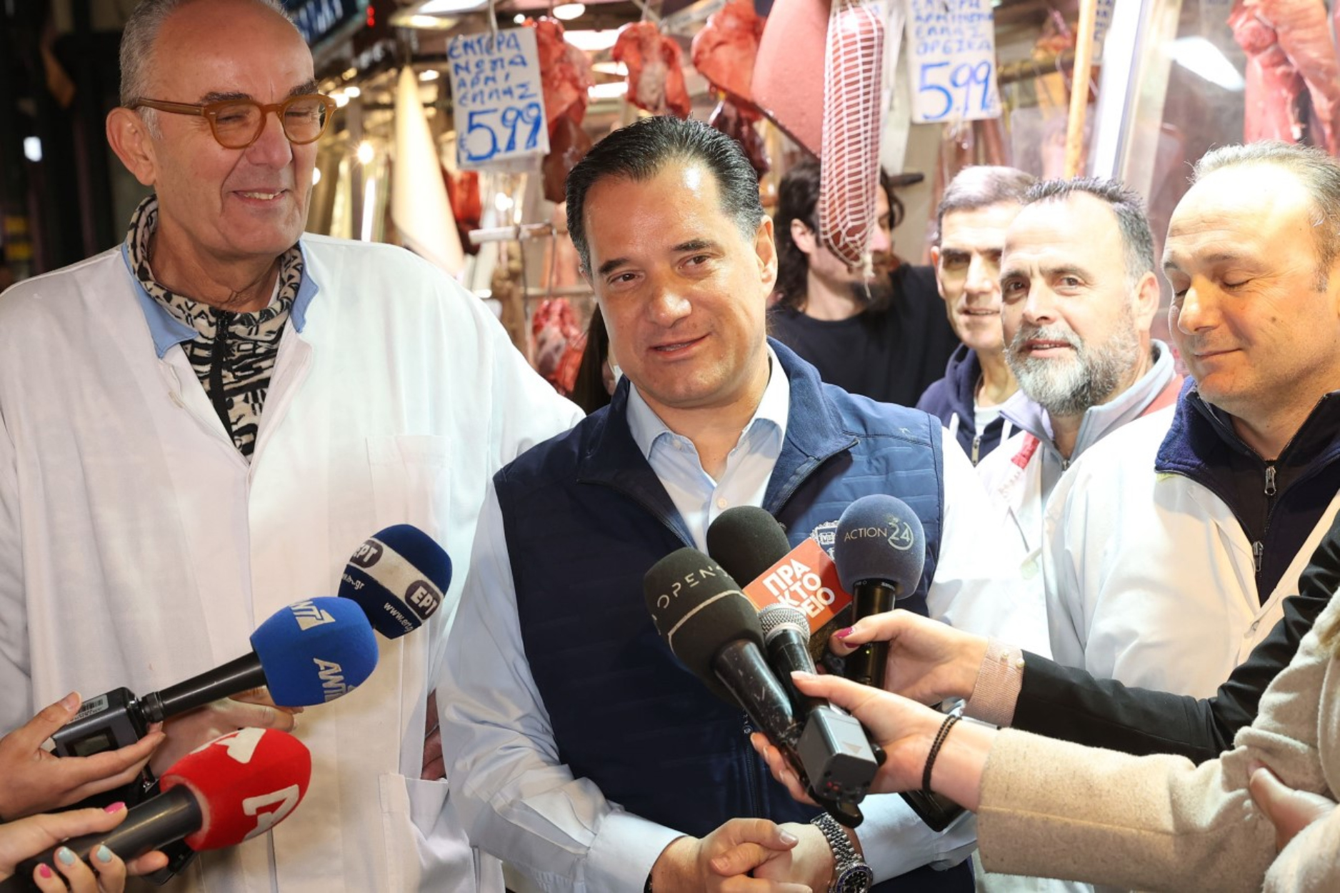 Επίσκεψη στη Βαρβάκειο-Κεντρική Κρεαταγορά Αθηνών πραγματοποίησε ο Υπουργός Ανάπτυξης Άδωνις Γεωργιάδης