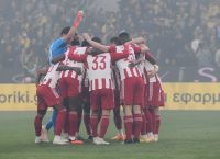Ολυμπιακός: Ξέσπασαν σε έξαλλους πανηγυρισμούς οι παίκτες στα αποδυτήρια της OPAP Arena