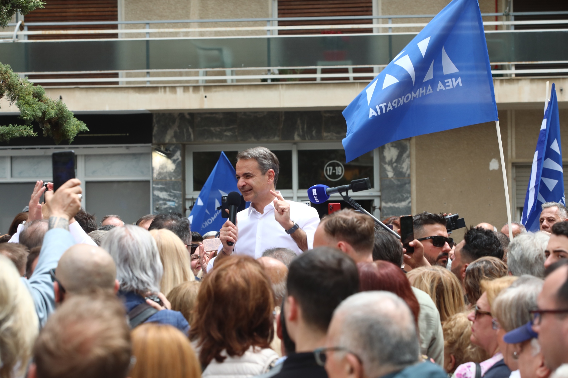Μητσοτάκης από Ζωγράφου: Στόχος μας η πρωτιά και με καθαρή διαφορά
