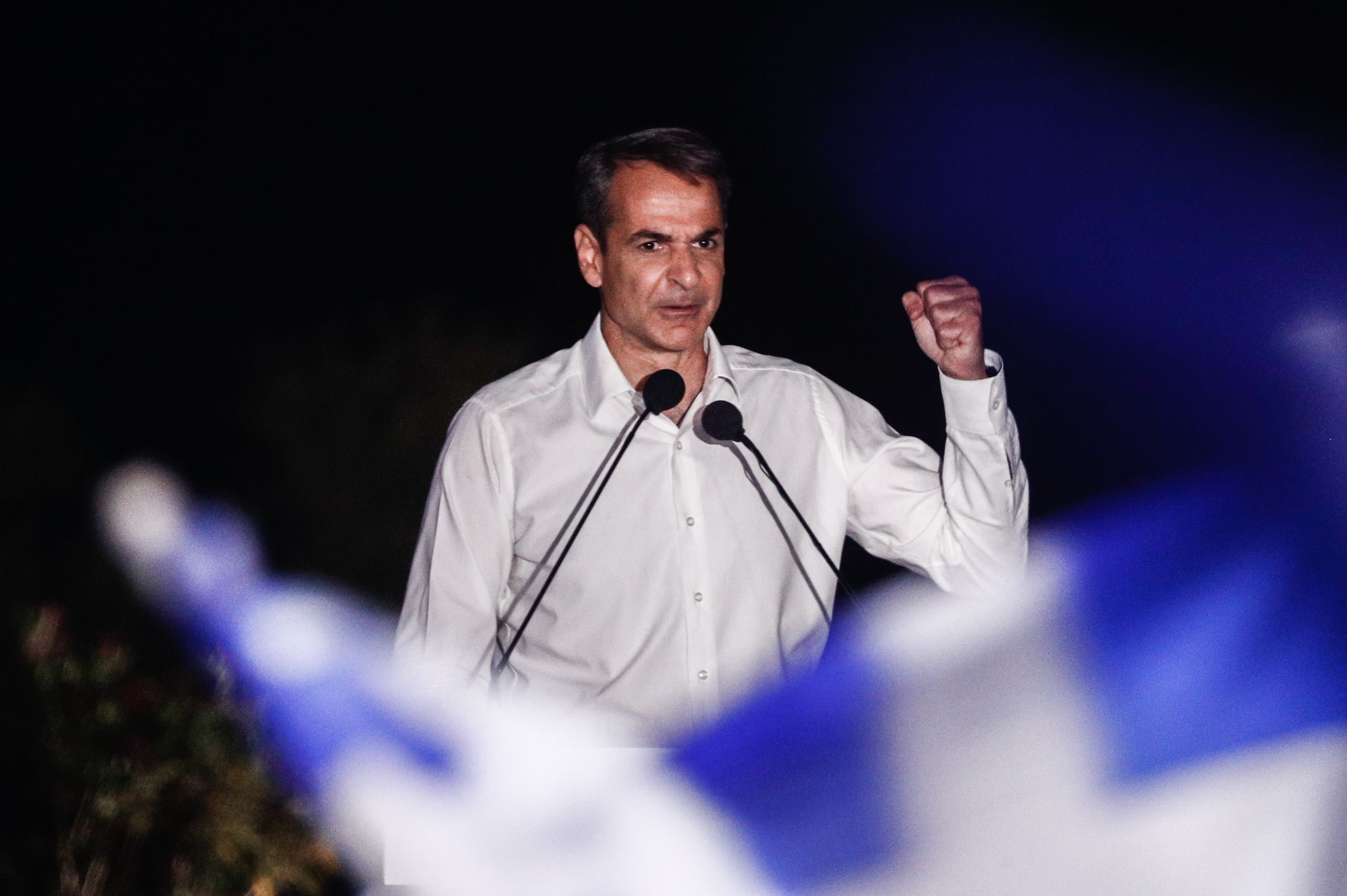 Μητσοτάκης: Πολιτικός σεισμός το αποτέλεσμα – Κυρίαρχος με double  score plus με 40.8% έναντι ΣΥΡΙΖΑ με 20,1%