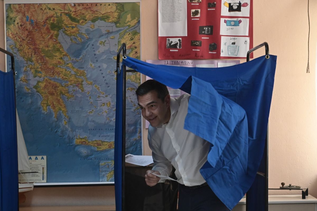 Ψήφισε ο Αλέξης Τσίπρας: «Η αλλαγή είναι σήμερα στα χέρια του λαού»