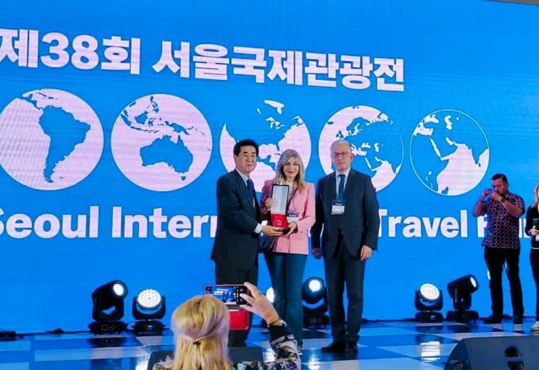 Greek National Tourism Organization awarded at 38th Seoul International Travel Fair