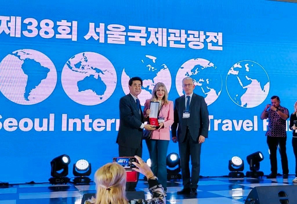 Greek National Tourism Organization awarded at 38th Seoul International Travel Fair