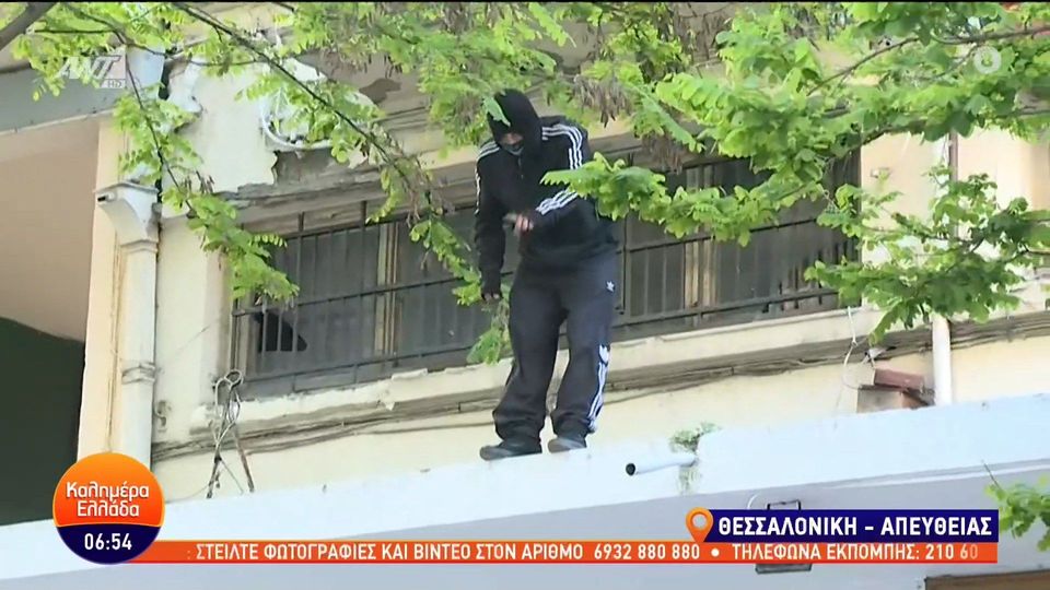 Θεσσαλονίκη – καταδίωξη: Σαν άλλοι Spider-men κινούνταν από ταράτσα σε ταράτσα οι δύο νεαροί