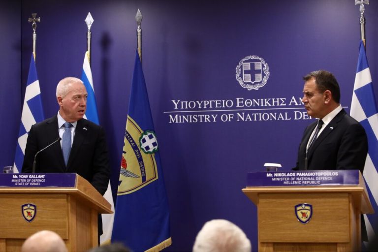 Defence Min of Greece and Israel express determination to further strengthen bilateral strategic relations
