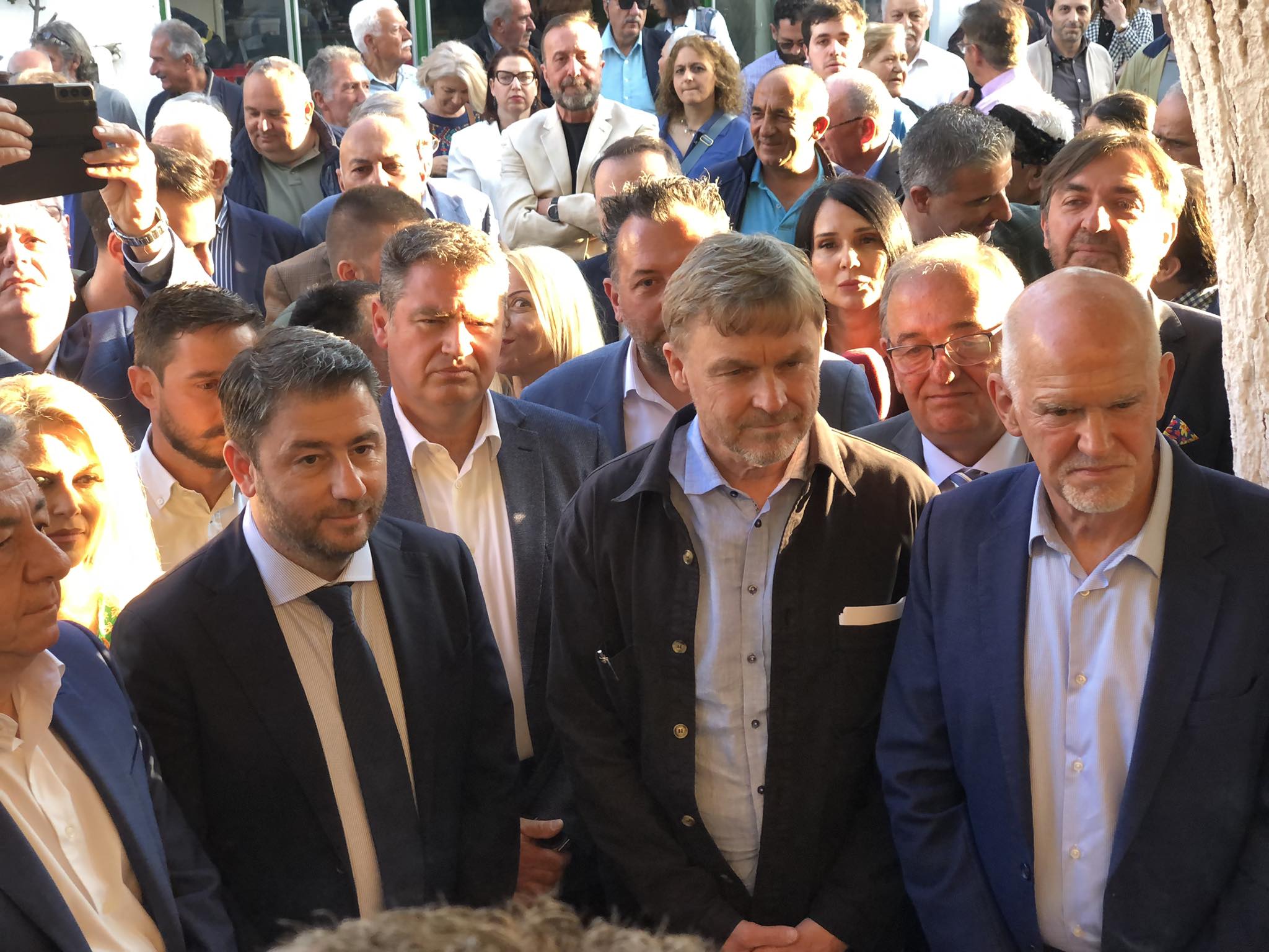 Ηράκλειο: Ανδρουλάκης, Παπανδρέου και Πάλμε μαζί στα εγκαίνια του μουσείου «Ούλοφ Πάλμε»