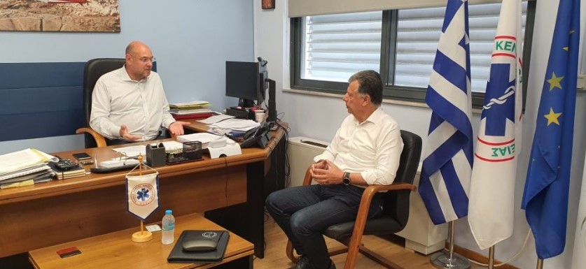 Επίσκεψη του Δημάρχου Κω στον Πρόεδρο του ΕΚΑΒ, στην Αθήνα