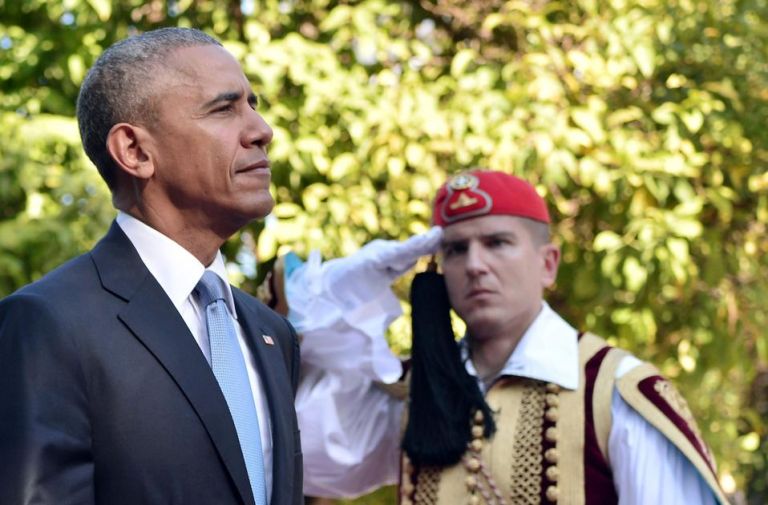 Former US President Barack Obama is in Athens