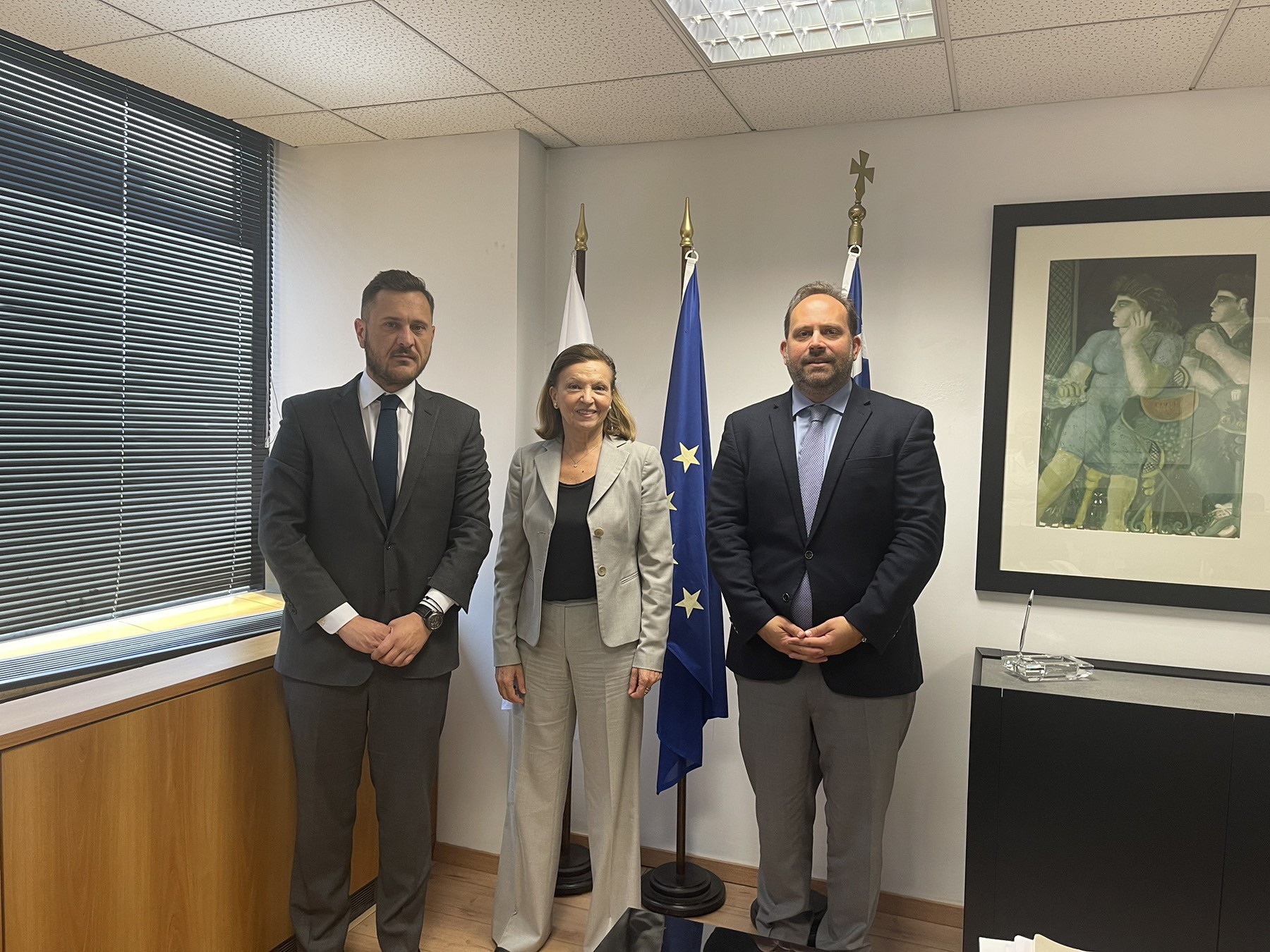 Η Υπουργός Ανάπτυξης & Επενδύσεων, Ελένη Λουρή-Δενδρινού επισκέφθηκε τον Οργανισμό Βιομηχανικής ιδιοκτησίας