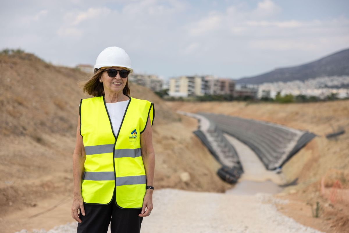 Η Υπουργός Ανάπτυξης & Επενδύσεων, Ελένη Λουρή-Δενδρινού στο Ελληνικό