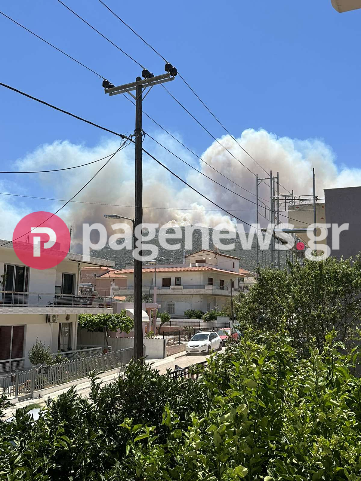 Νέος Κουβαράς: Δείτε αποκλειστικές φωτογραφίες από την μεγάλη φωτιά