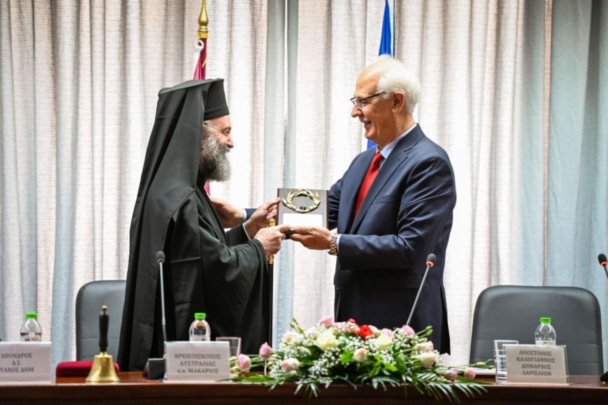 Πρεσβευτής της Λάρισας δηλώνει ο Αρχιεπίσκοπος Αυστραλίας Μακάριος