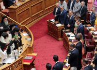 The new goverment sworn-in; election of the parliament president and the presidium on Tuesday