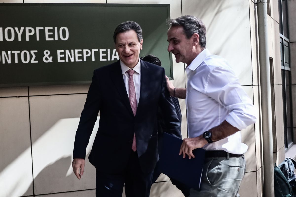 Στο υπουργείο Περιβάλλοντος ο πρωθυπουργός, Κυριάκος Μητσοτάκης