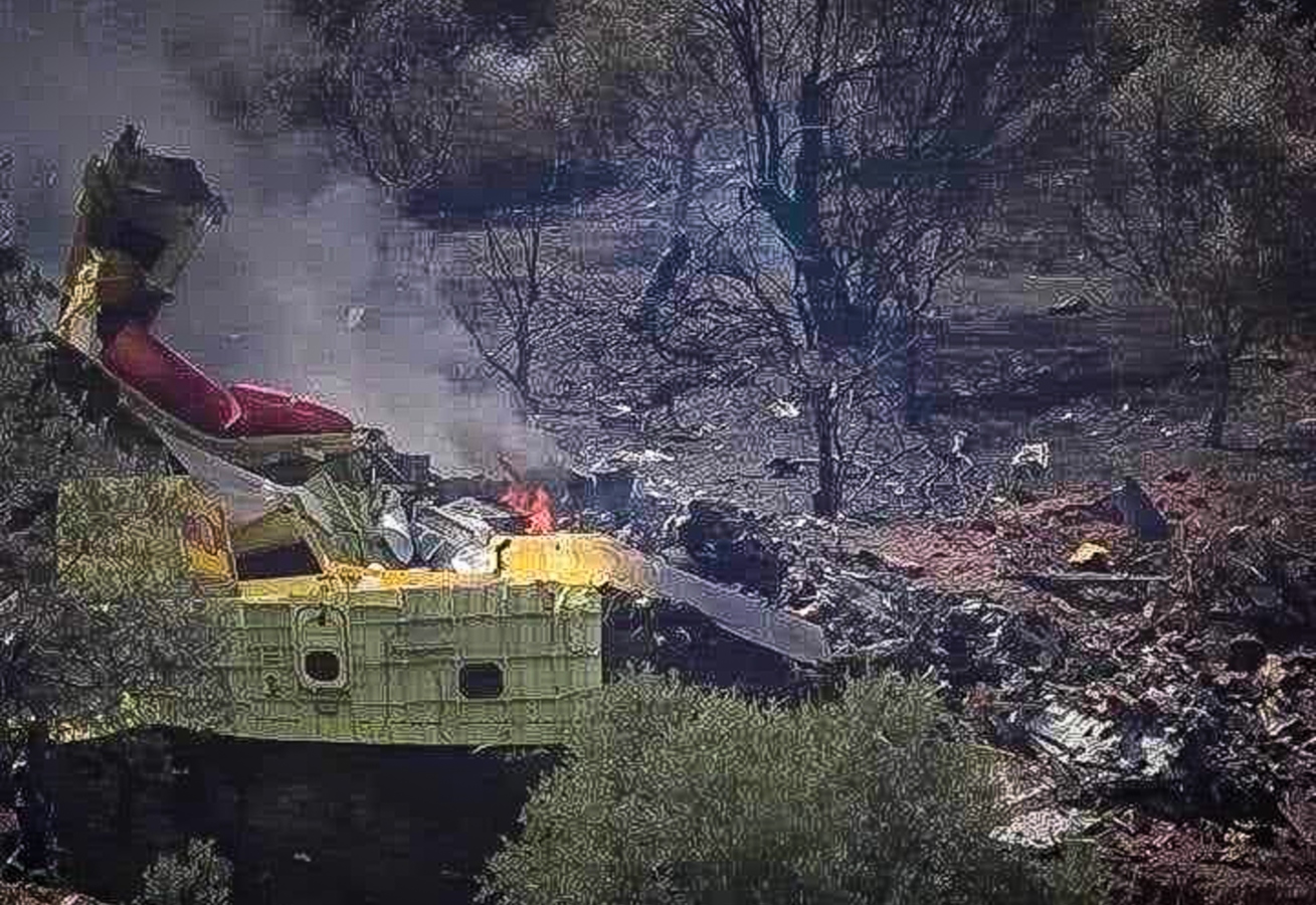 Κάρυστος: Η στιγμή που το Canadair συντρίβεται στην Κάρυστο [vid]