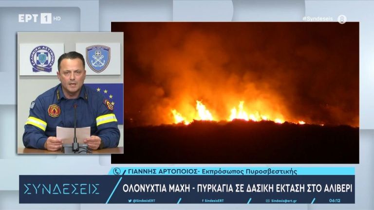Πυρκαγιά στο Αλιβέρι: Καλύτερη η εικόνα, απογειώθηκαν εναέρια μέσα – Συνελήφθη 75χρονος