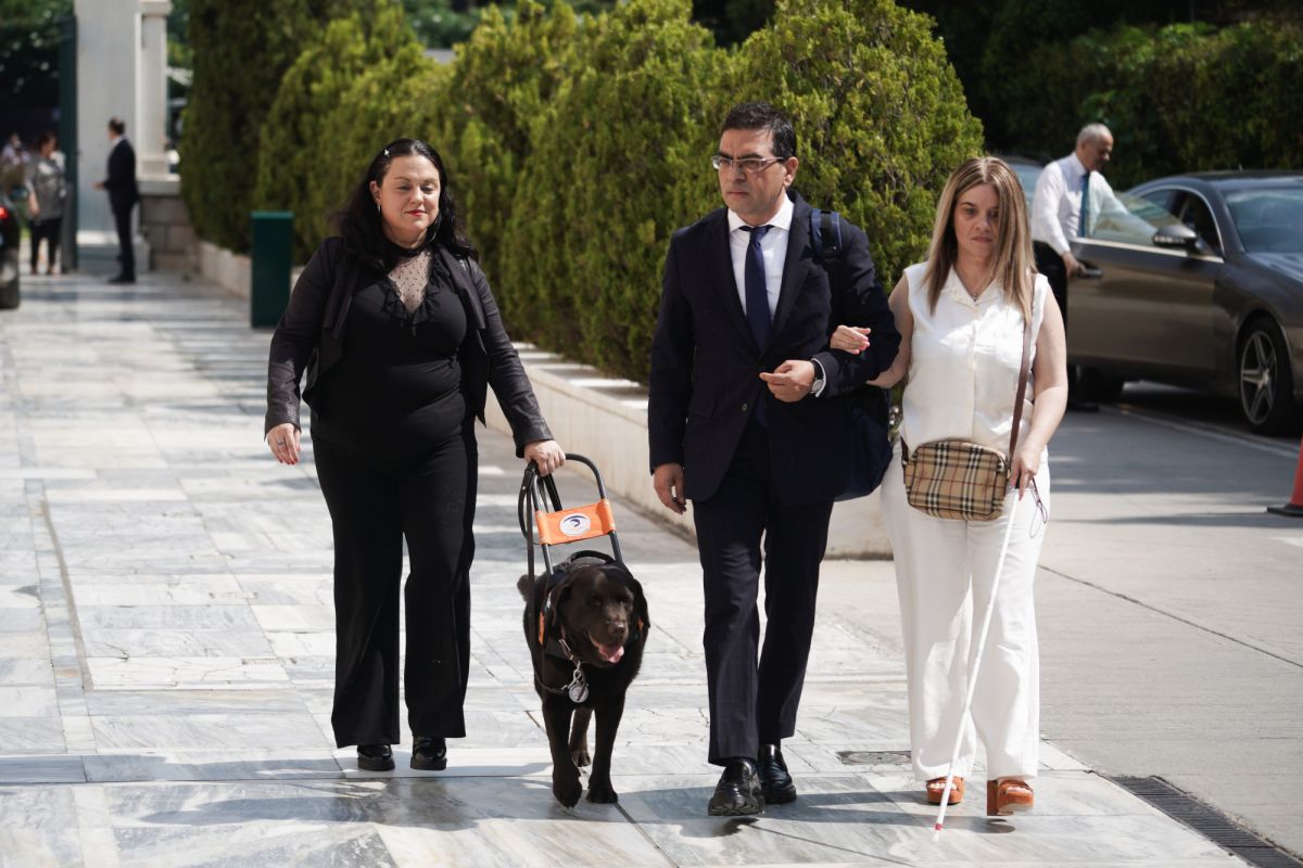 Ο βουλευτής επικρατείας Γιώργος Σταμάτης για τον πρώτο σκύλο οδηγό τυφλών σε ορκωμοσία της βουλής