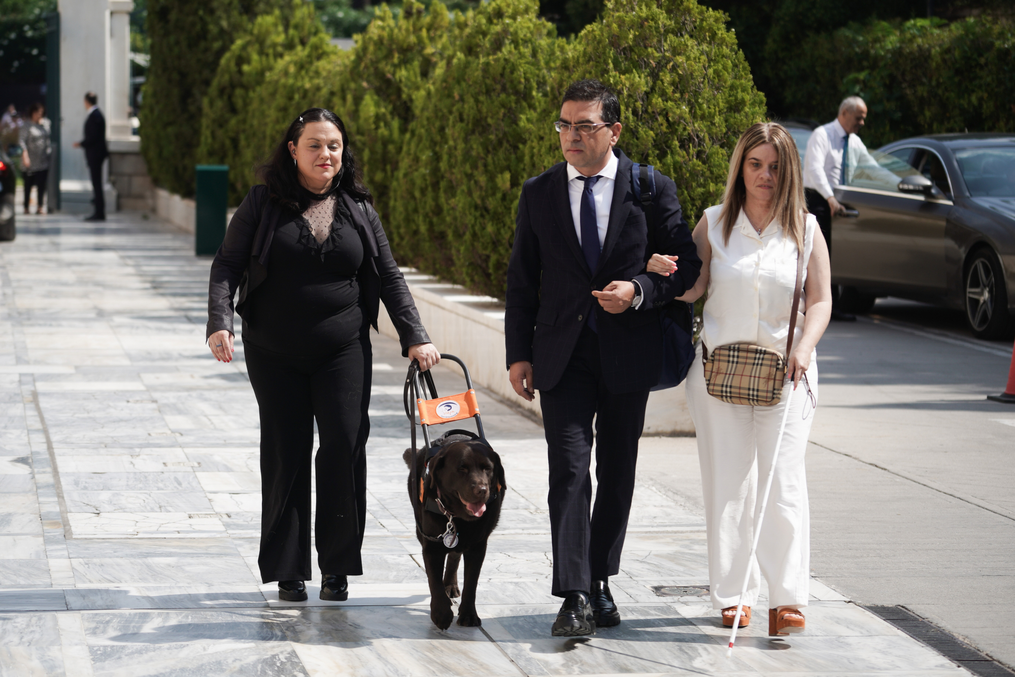 Ο βουλευτής επικρατείας Γιώργος Σταμάτης για τον πρώτο σκύλο οδηγό τυφλών σε ορκωμοσία της βουλής
