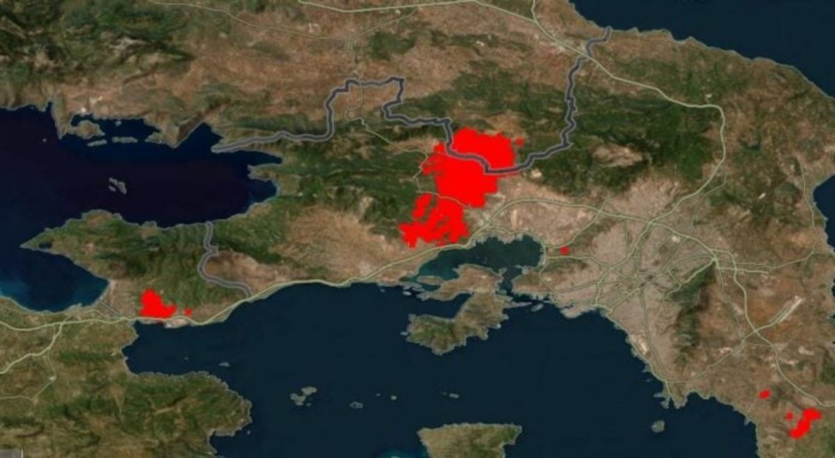 Πυρκαγιές: Πώς φαίνονται από τον χάρτη της NASA