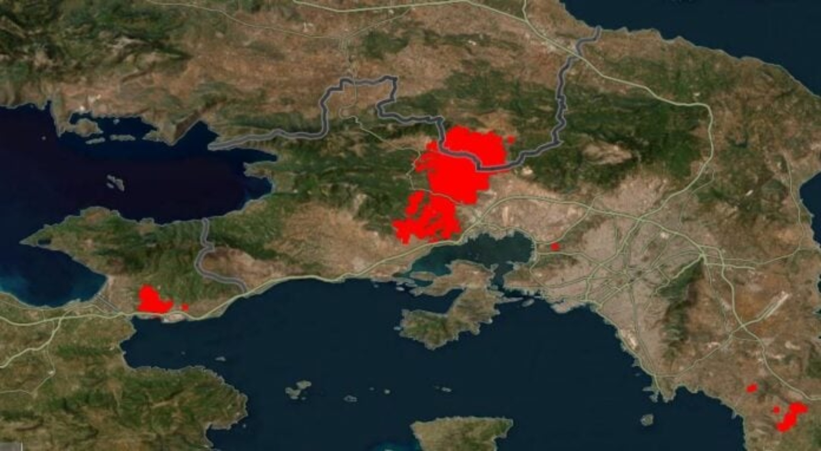 Πυρκαγιές: Πώς φαίνονται από τον χάρτη της NASA