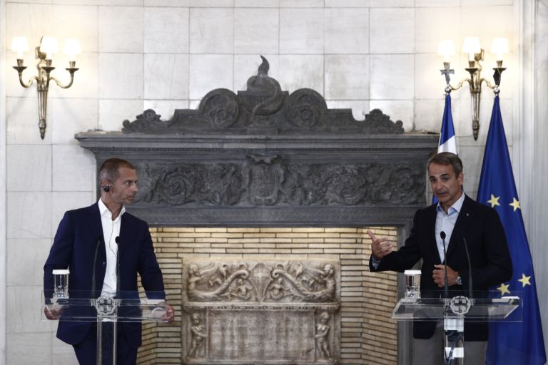 PM Mitsotakis meeting with UEFA chief Ceferin on Wednesday