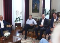 Μητσοτάκης: Ξεκίνησαν οι συναντήσεις του με εκπροσώπους φορέων στην Θεσσαλονίκη