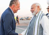 PM Narendra Modi lands in Athens on a one-day official visit to Greece