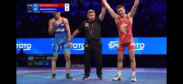 Arionas Kolitsopoulos Makes History as Greco-Roman Wrestling World Champion