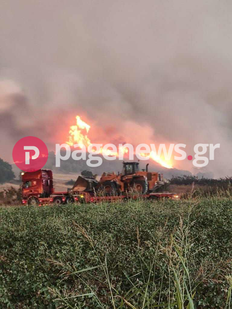 Φωτιά στην Αλεξανδρούπολη: Μήνυμα του 112 για εκκένωση και της Αισύμης [pics pagenews.gr]
