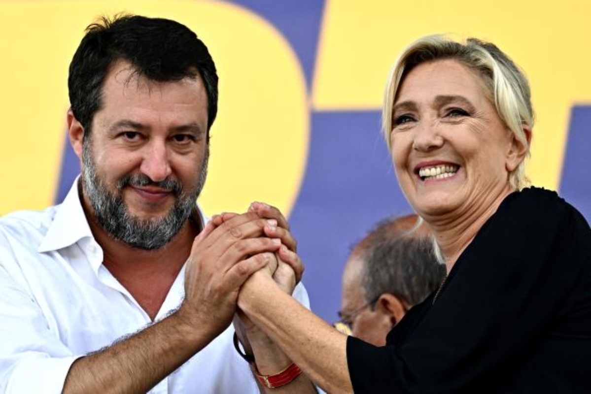 Ευρωεκλογές: Η Λε Πεν ξεκινά την εκστρατεία της με αναφορά στους Σαλβίνι και Μελόνι