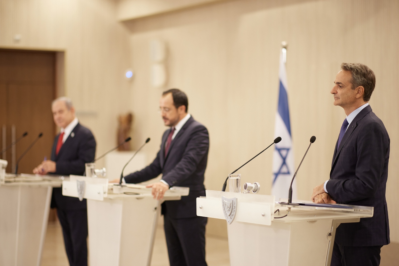 Mitsotakis, Christodoulides, Netanyahu committed to expanding trade, and collaboration with India