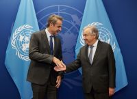 Με το Γενικό Γραμματέα του ΟΗΕ συναντήθηκε ο Κυριάκος Μητσοτάκης