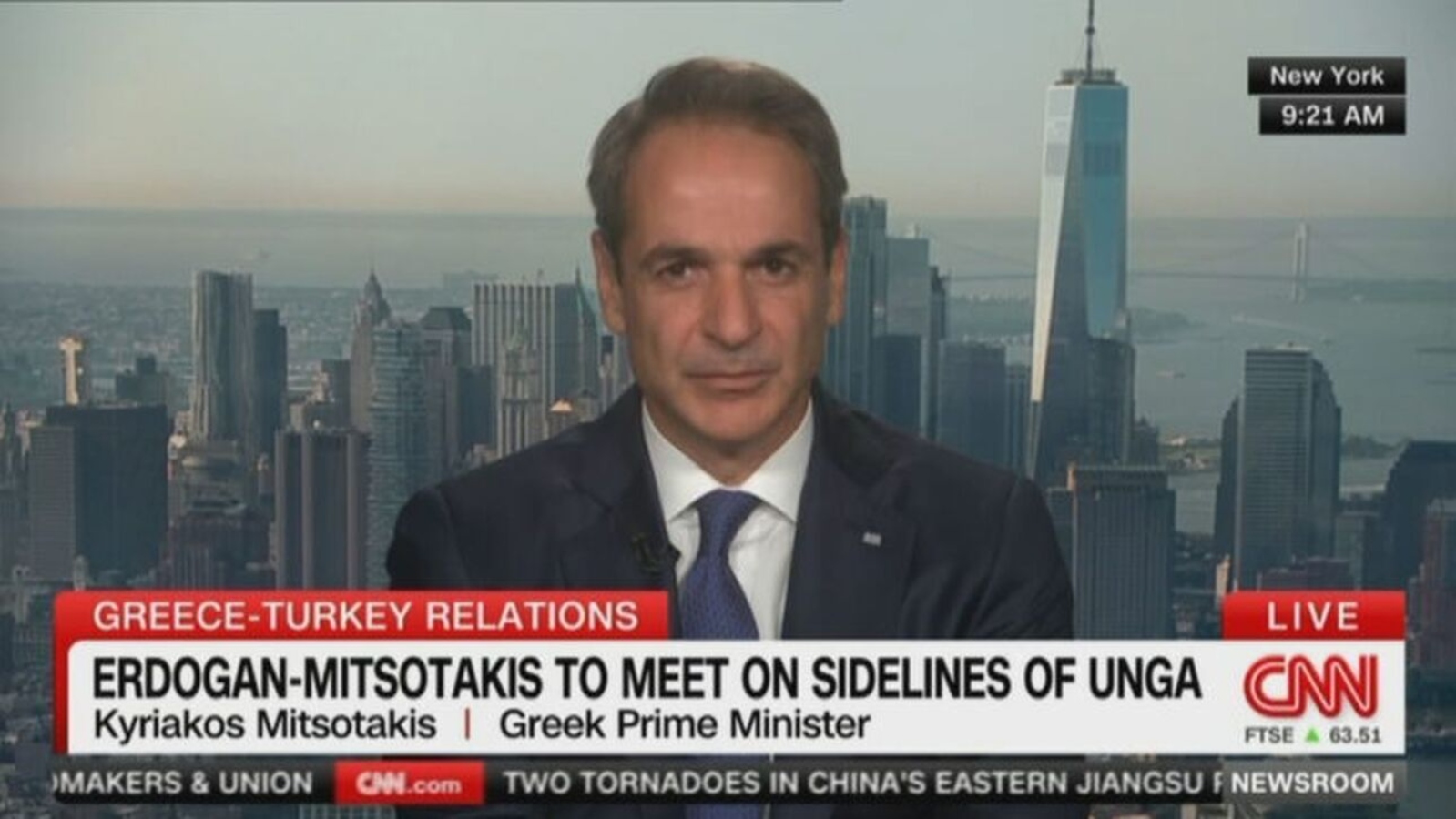 Μητσοτάκης στο CNN για Ερντογάν: Να αφήσουμε πόρτα ανοιχτή ακόμη κι αν συμφωνήσουμε ότι διαφωνούμε