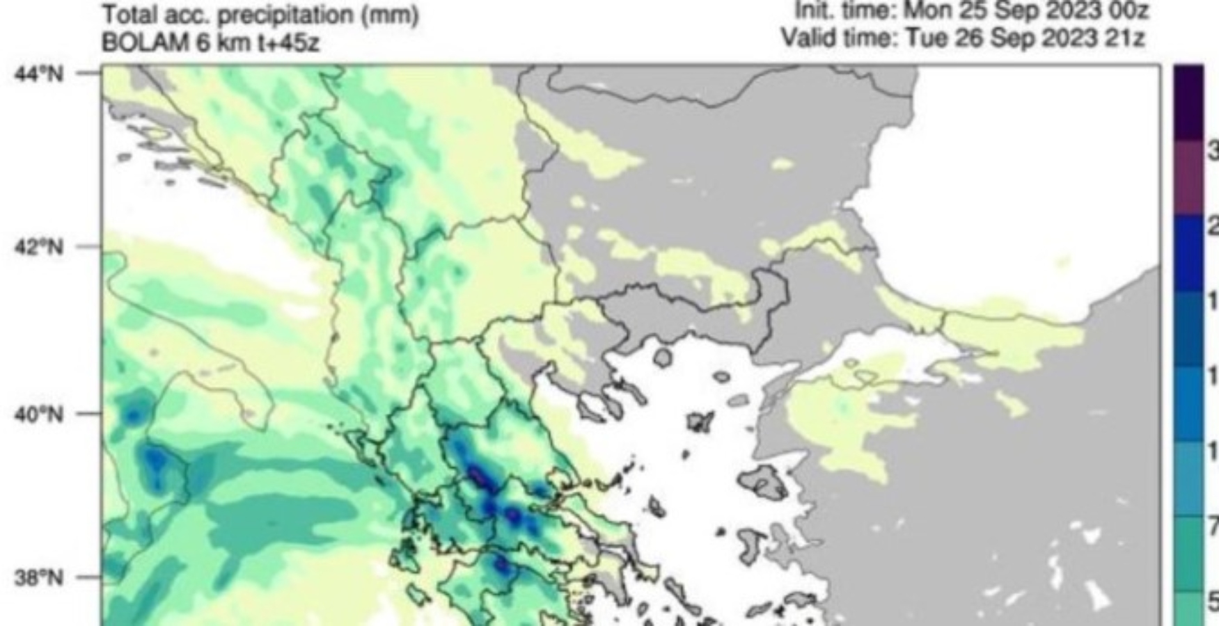 Κακοκαιρία Elias: Πώς θα κινηθεί το επόμενο 48ωρο –Δείτε τους χάρτες του Meteo [pics]
