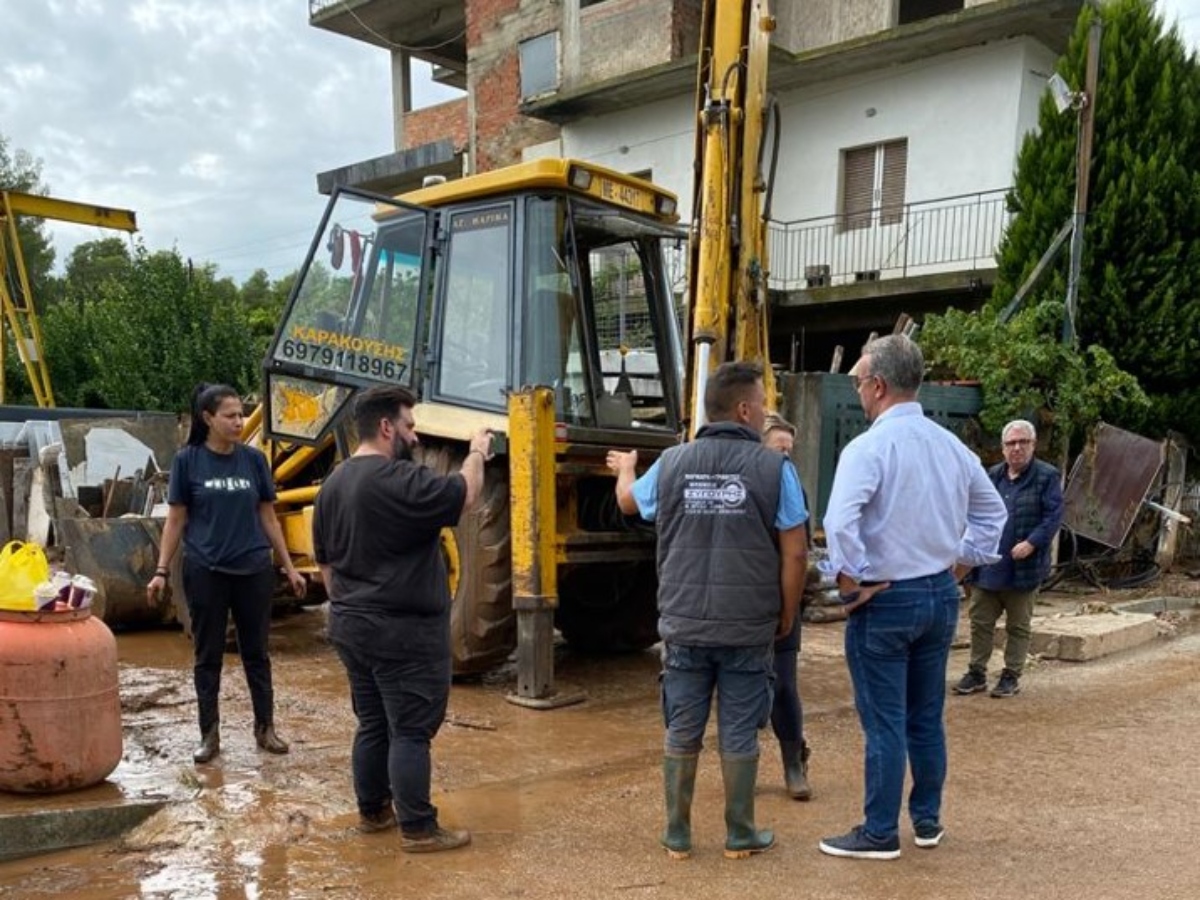 Σε πληγείσες περιοχές ο Χρήστος Σταϊκούρας και ο Νίκος Ταχιάος