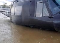 STORMS: More than 100 helicopters stationed at the base in Stefanovikio are safe