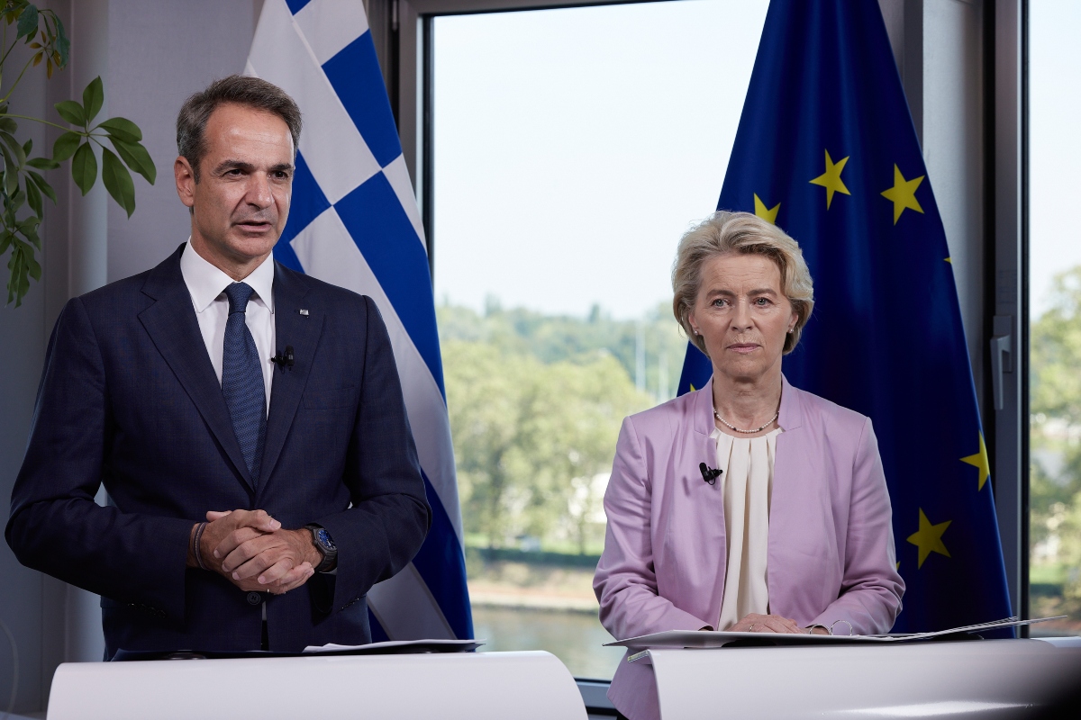Greece could mobilise up to 2.25 billion euros in aid for floods and fires, von der Leyen says