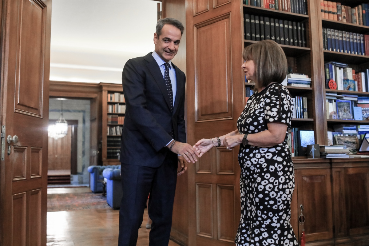 Συνάντηση του Κ. Μητσοτάκη με την Πρόεδρο της Δημοκρατίας