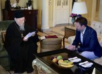 Kasselakis meets with Ecumenical Patriarch Batholomew in Athens